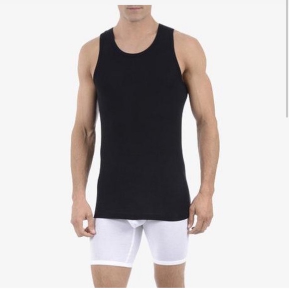 Tommy John Cool Cotton Black Tank Undershirt Pair of 2 - medium. Y - Picture 1 of 4
